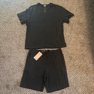 Eberjey Charcoal Drawstring Lounge Set